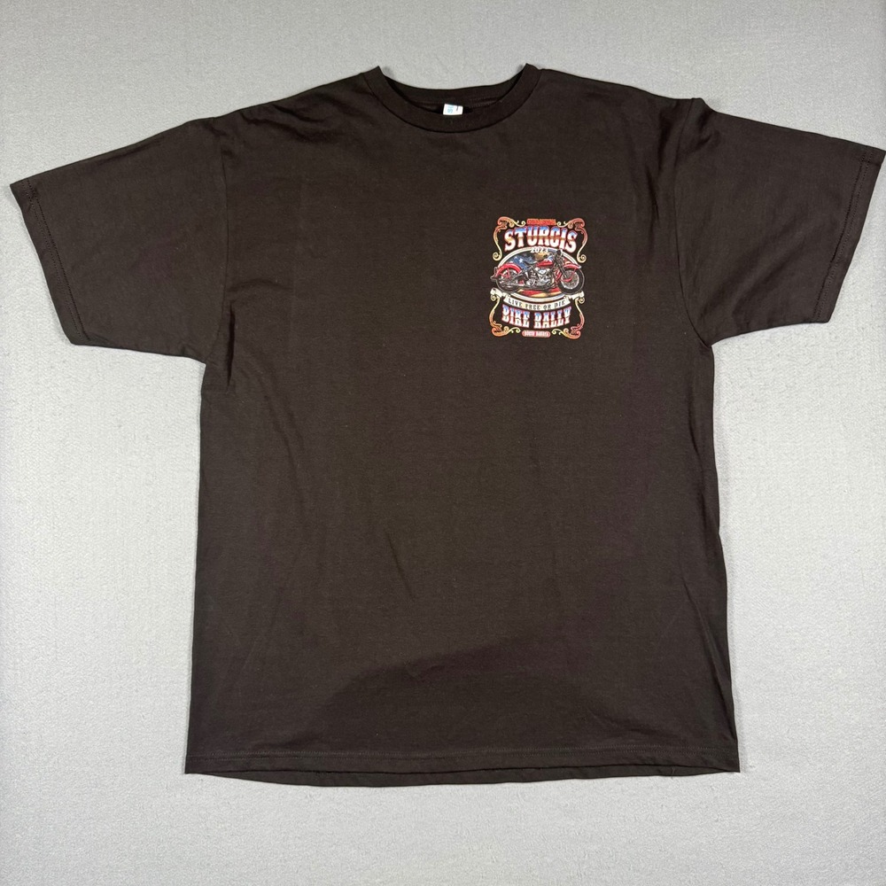 Sturgis 2023 Bike Rally T-Shirt Mens XL Black 83rd Annual Motorcycle Graphic Tee